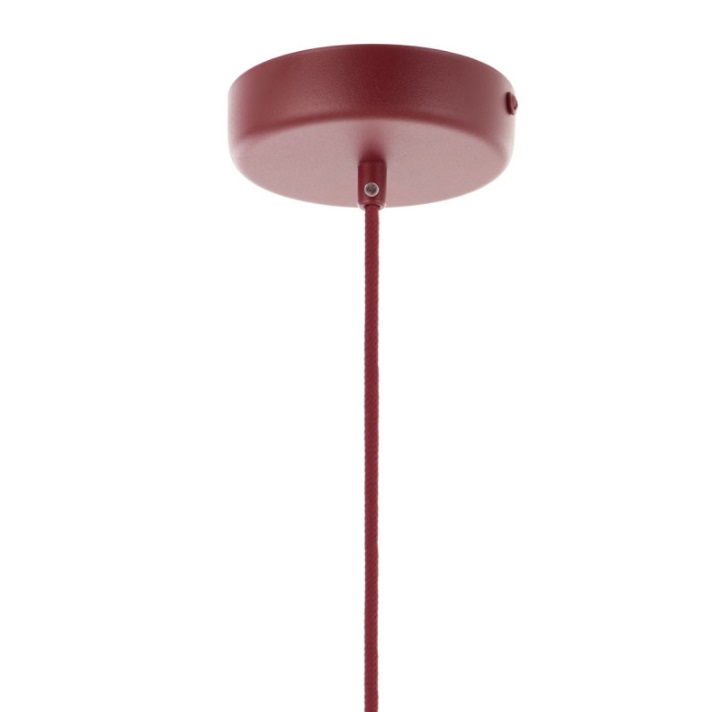 Czerwona lampa wisząca Loft Ovoli - dziecięca