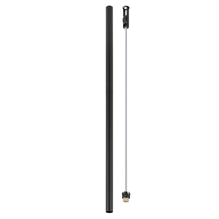 Długa czarna smukła tuba Fourty XL 110 cm
