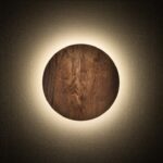 Drewniany kinkiet Ring Timber S LED 15cm - dąb
