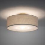 Duży plafon sufitowy Santana M 50cm - beżowy