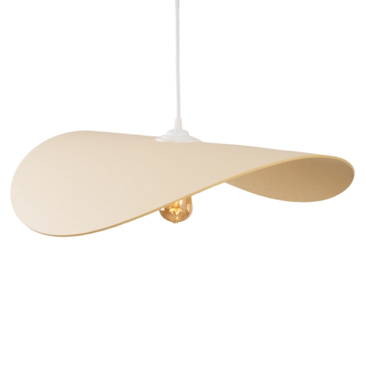 Elegancka lampa wisząca Pan 60 - kapelusz z filcu