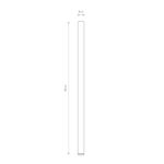Jasnoszara cienka sufitowa tuba Fourty L 90cm