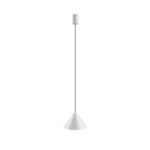 Jasnoszara lampa wisząca Zenith S - stożkowa
