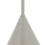 Jasnoszara lampa wisząca Zenith XS - styl japandi