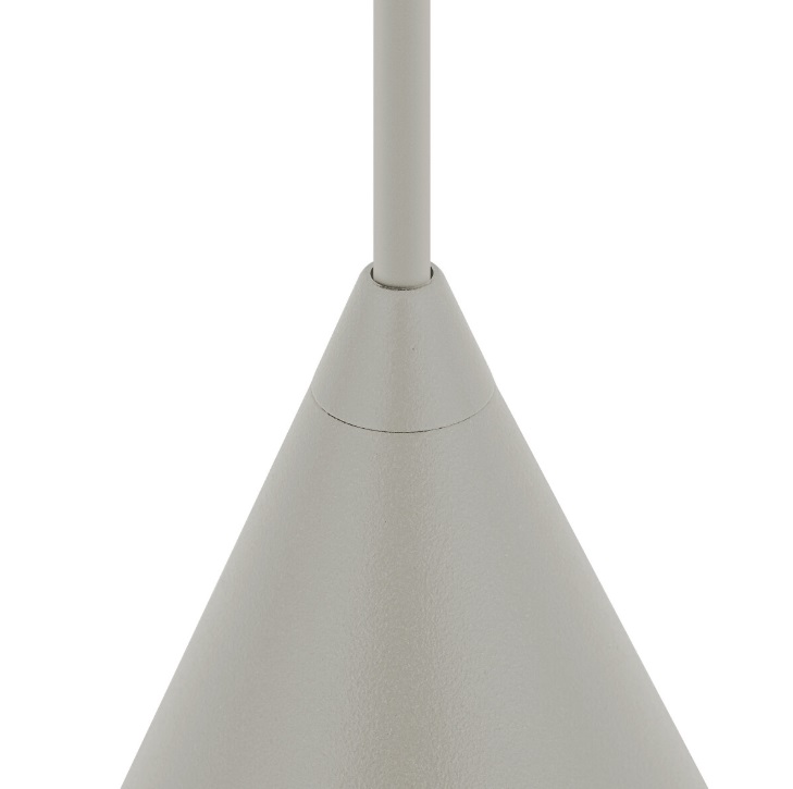 Jasnoszara lampa wisząca Zenith XS - styl japandi