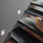 Kwadratowa biała oprawa przyschodowa EDGE - LED 1,2W