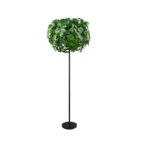 Lampa stojąca boho Leavy 70 - kopuła z zielonych liści