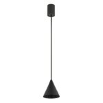 Mała lampa wisząca stożkowa Zenith XS - czarna