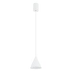 Minimalistyczna lampa wisząca stożek Zenith XS - biała