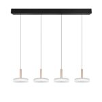 Nowoczesna lampa wisząca Celeste 4 LED - odcienie brązu