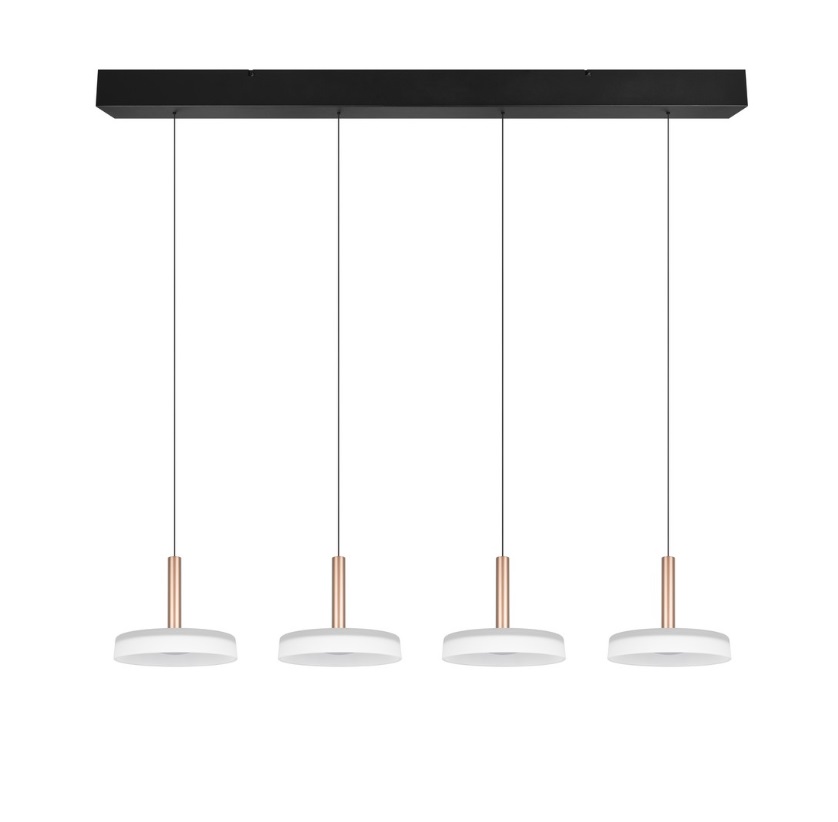 Nowoczesna lampa wisząca Celeste 4 LED - odcienie brązu