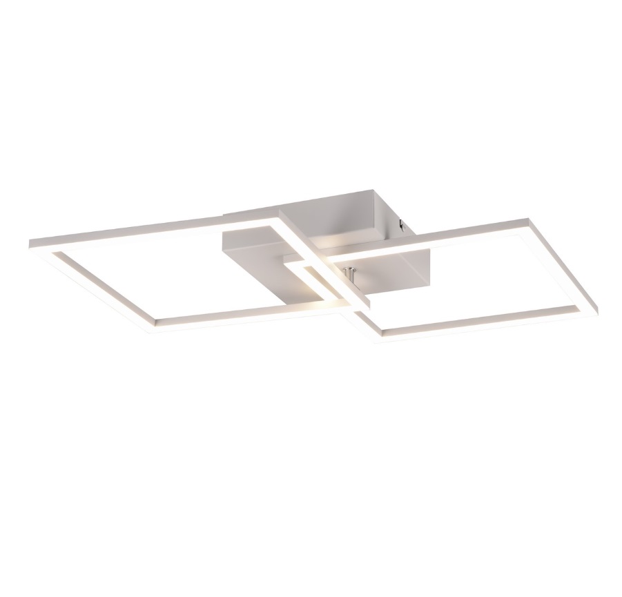 Nowoczesny biały plafon LED Trail 20W - przesuwne klosze