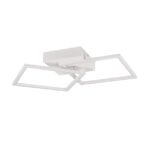 Nowoczesny biały plafon LED Trail 20W - regulowany