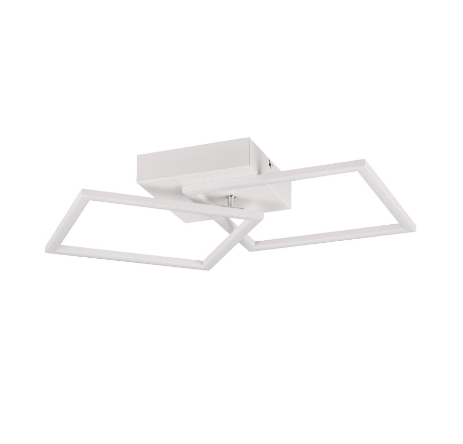 Nowoczesny biały plafon LED Trail 20W - regulowany