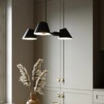 PROMO! Czarny żyrandol nad stół Stay - DFTP, metalowe klosze