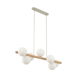 Podłużna lampa wisząca drewniana Estera Wood TK 7