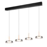 Podłużna lampa wisząca nad wyspę i stół Celeste 4 LED