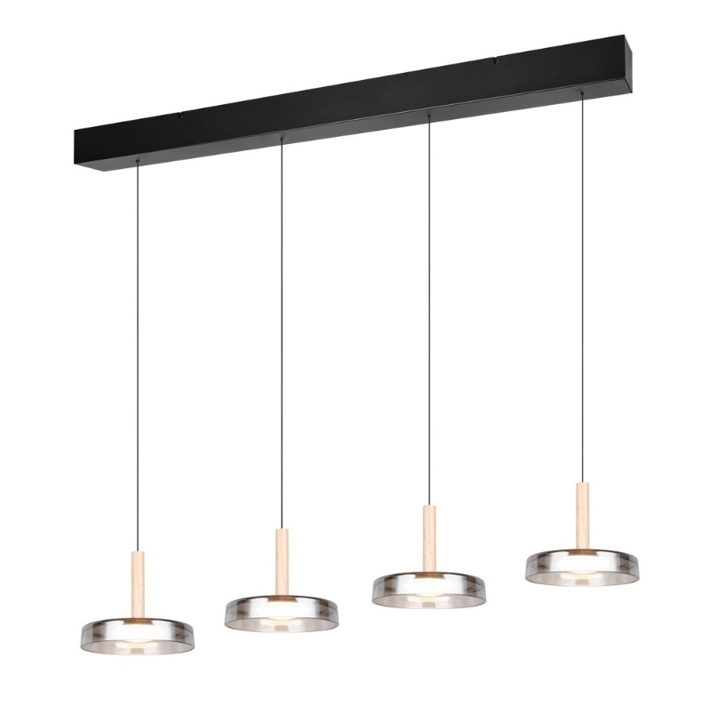 Podłużna lampa wisząca nad wyspę i stół Celeste 4 LED