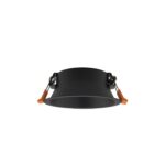 Podtynkowe oczko sufitowe czarne UNO M 12cm GX53