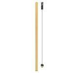 Smukła tuba sufitowa Fourty XL 110cm - złoty mosiądz