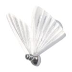 Srebrny kinkiet art deco Mariposa LED CCT - motyl