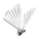 Srebrny kinkiet motyl do salonu art deco Mariposa LED CCT