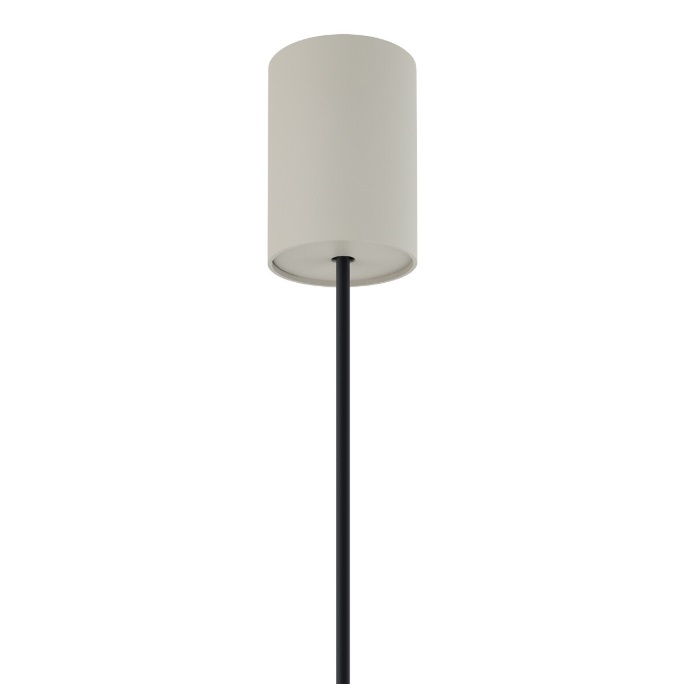 Szara lampa wisząca Zenith L - podsufitka