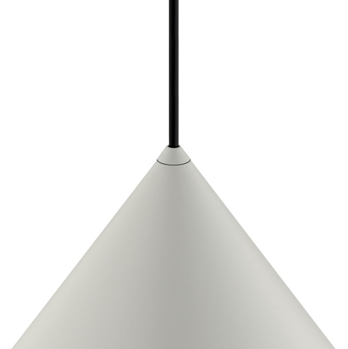 Szara lampa wisząca Zenith L