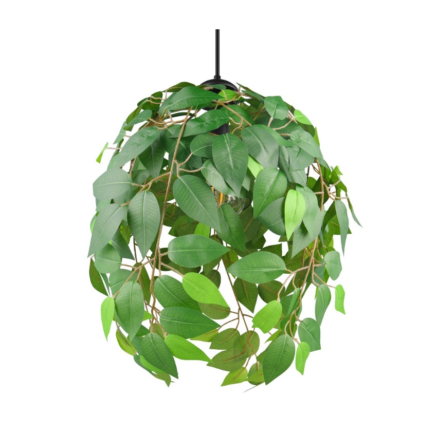 Zielona lampa wisząca Leavy 38cm - urban jungle