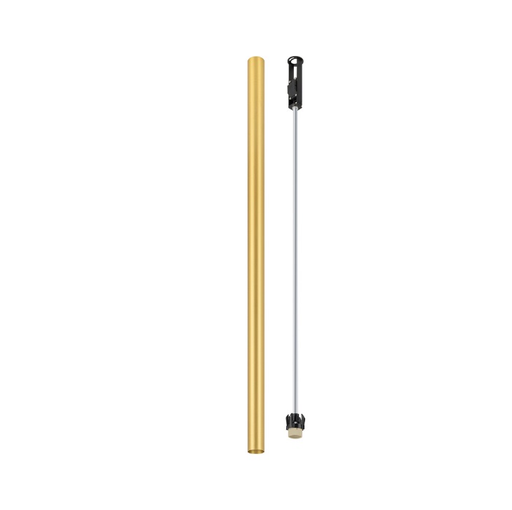 Złota tuba sufitowa Fourty L 90cm - lity mosiądz