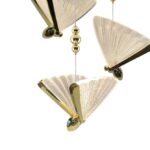 Żyrandol art deco Mariposa 3 LED CCT - złote motyle