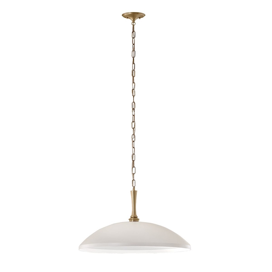 biala elegancka lampa wiszaca szeroki klosz modern farmhouse