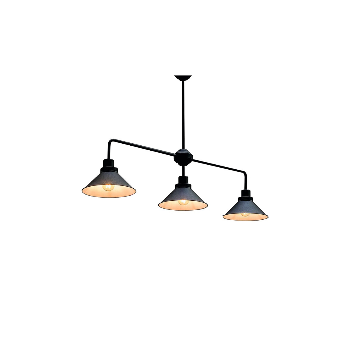 czarny zyrandol retro w stylu modern farmhouse Craft III Nowodvorski