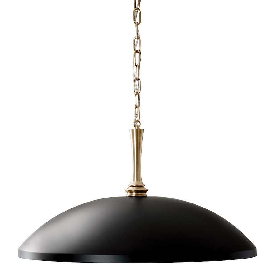 lampa wiszaca szeroki płaski czarny klosz elegancka w stylu modern farmhouse Delarosa Elstead