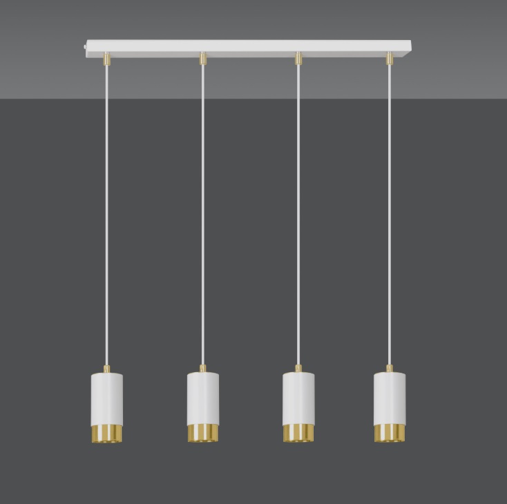 4-punktowa lampa wisząca Fumiko 4
