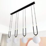 4-punktowa lampa wisząca Glam 4- kule na łuku