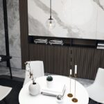 Bezbarwna lampa wisząca Cosmo - jadalnia