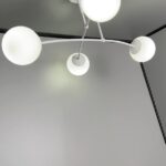 Biała lampa sufitowa Pregos 4 - do małych pomieszczeń