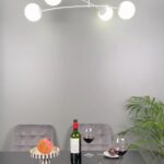 Biała lampa sufitowa Pregos 4 - do niskich pomieszczeń