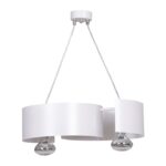 Biała lampa wisząca Vixon 2 - designerska