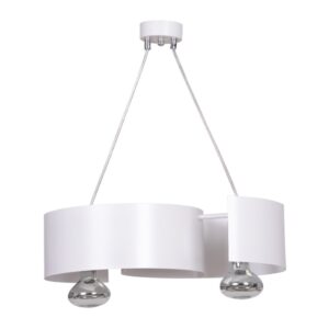 Biała lampa wisząca Vixon 2 - designerska
