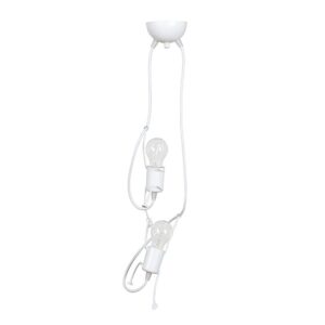 Biała lampa wisząca do pokoju dziecka Bobi 2 - postacie