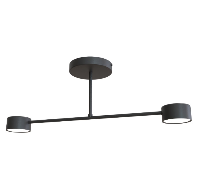 Czarna lampa sufitowa Halo 2