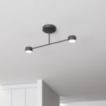 Czarna lampa sufitowa do przedpokoju Halo 2