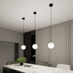 Czarno-złota lampa wisząca nad stół Royal - elegancka