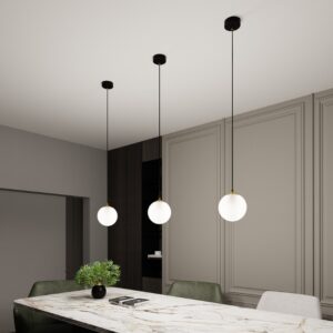 Czarno-złota lampa wisząca nad stół Royal - elegancka