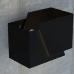 Czarny minimalistyczny kinkiet Frost