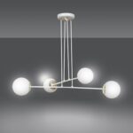 Elegancka biała lampa wisząca Ognis 4