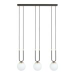 Elegancka lampa wisząca nad stół Glam 3 - kule na łuku