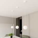 Elegancka lampa wisząca nad wyspę Royal - złote akcenty